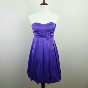 Ruby Rox Purple Strapless Dress